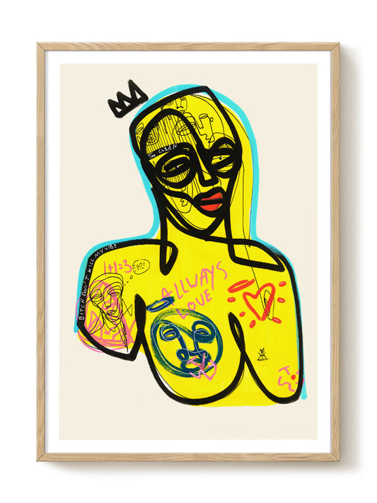 abstract portrait portrait Poster