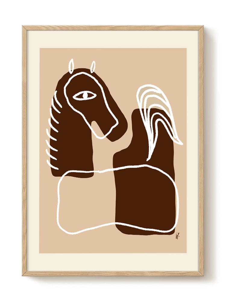 abstract portrait portrait Poster