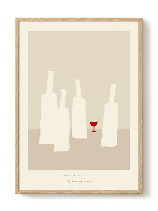 minimalist food portrait Poster
