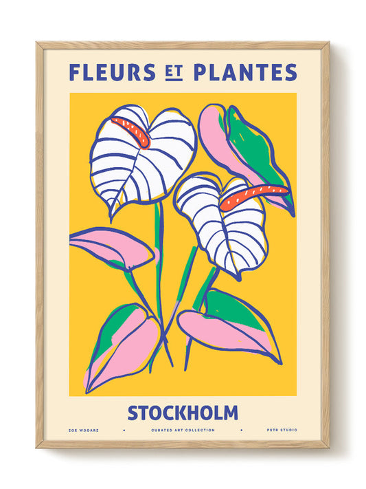 Zoe - Fleurs et Plantes - Stockholm – modern wall art print, Falcozi Studio