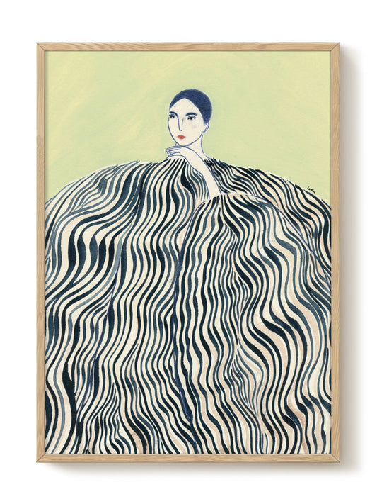 La Poire - Zebra Coat – modern wall art print, Falcozi Studio