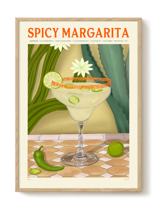 Elin PK - Spicy Margarita – modern wall art print, Falcozi Studio