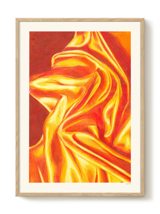 Yente - Silk – modern wall art print, Falcozi Studio