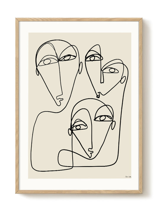 abstract portrait portrait Poster