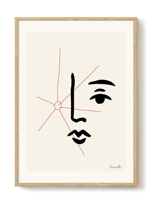 abstract portrait portrait Poster