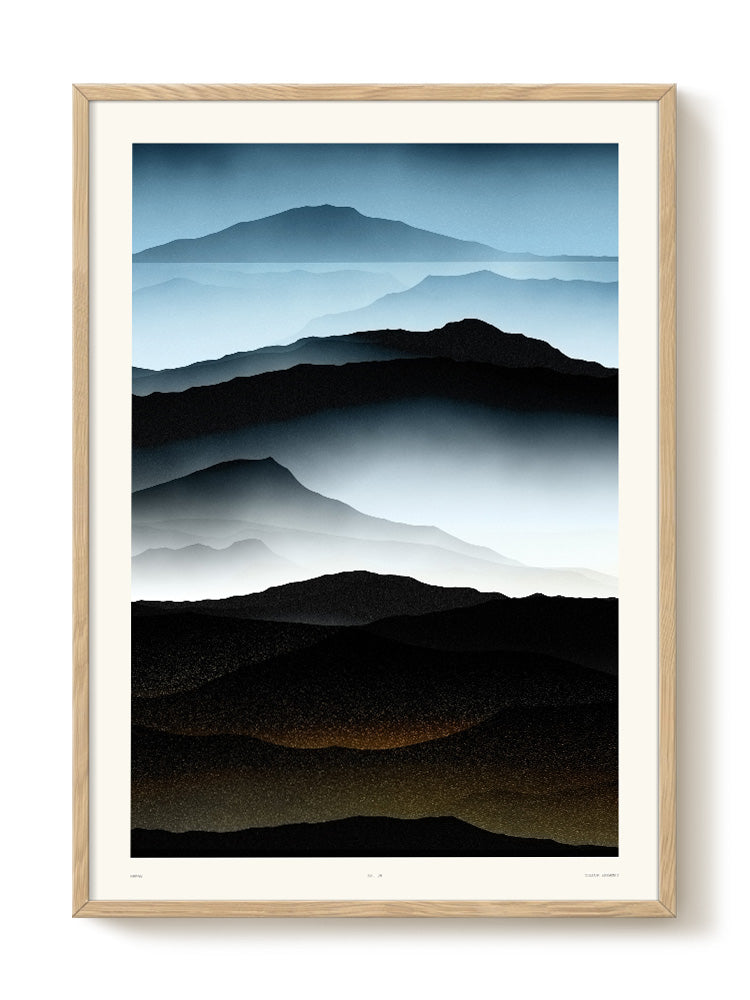 abstract mountain Poster
