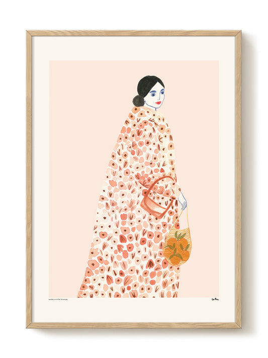 La Poire - Flower Fur – modern wall art print, Falcozi Studio