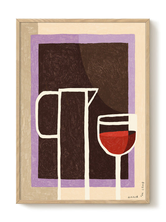 Anouk - Staying In – modern wall art print, Falcozi Studio