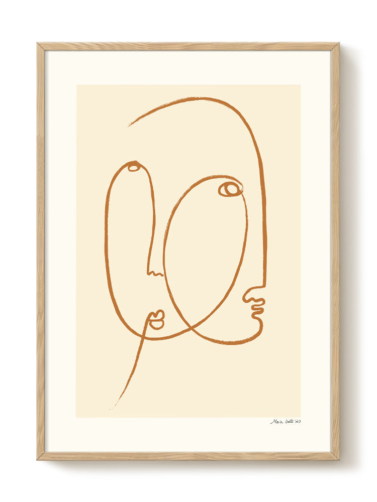 abstract portrait portrait Poster