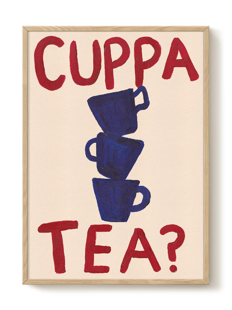 Abstract art print – Abbie Franks - Cuppa Tea?, contemporary wall decor