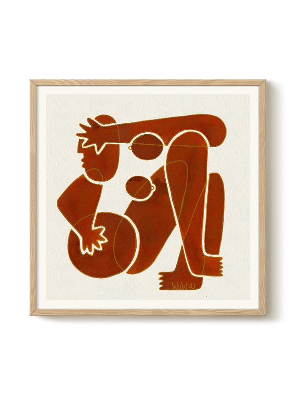 Willemijn van Weeghel - Don't be Shy – modern wall art print, Falcozi Studio