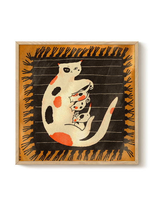Abstract Birds Print – modern animal wall art, unique design