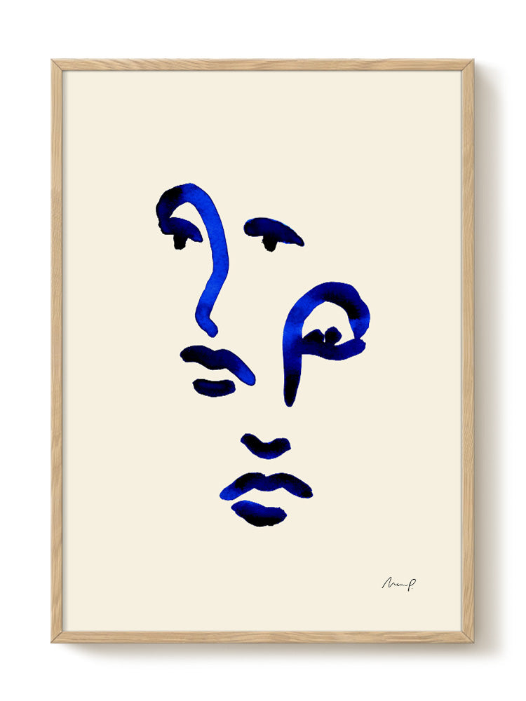 abstract portrait portrait Poster