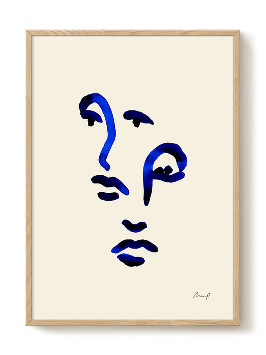 abstract portrait portrait Poster