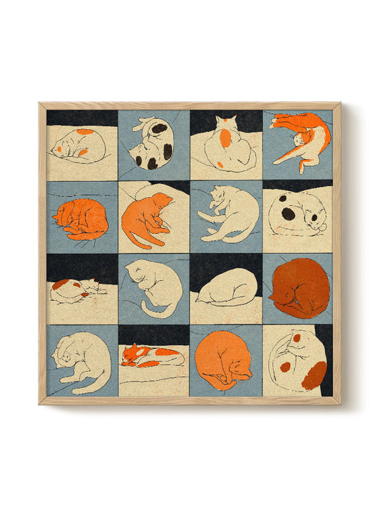 Abstract Birds Print – modern animal wall art, unique design