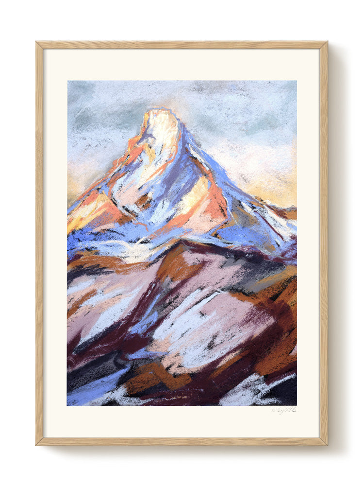 abstract portrait portrait pastel Poster