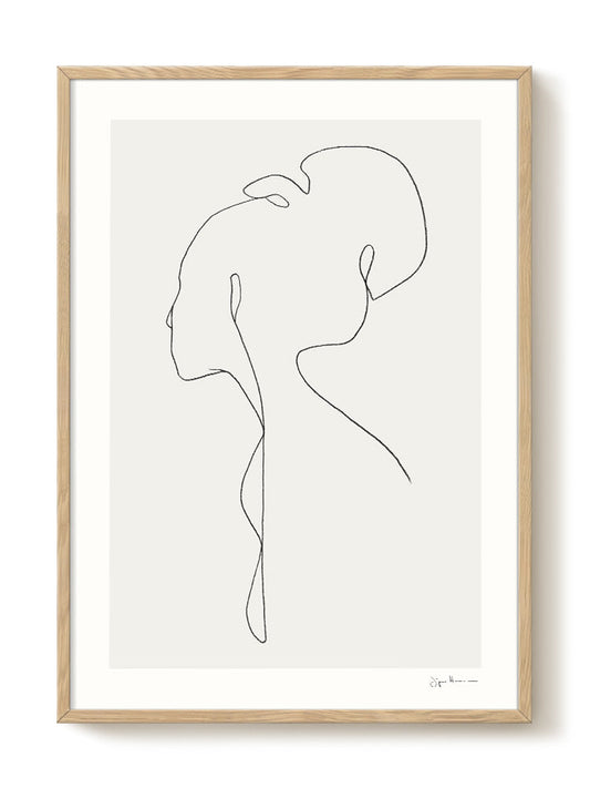 Jörgen Hansson - Female lines lll – modern wall art print, Falcozi Studio