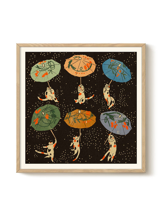 Abstract Birds Print – modern animal wall art, unique design