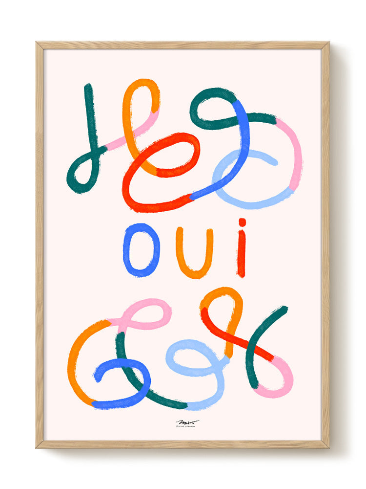 abstract portrait portrait Poster