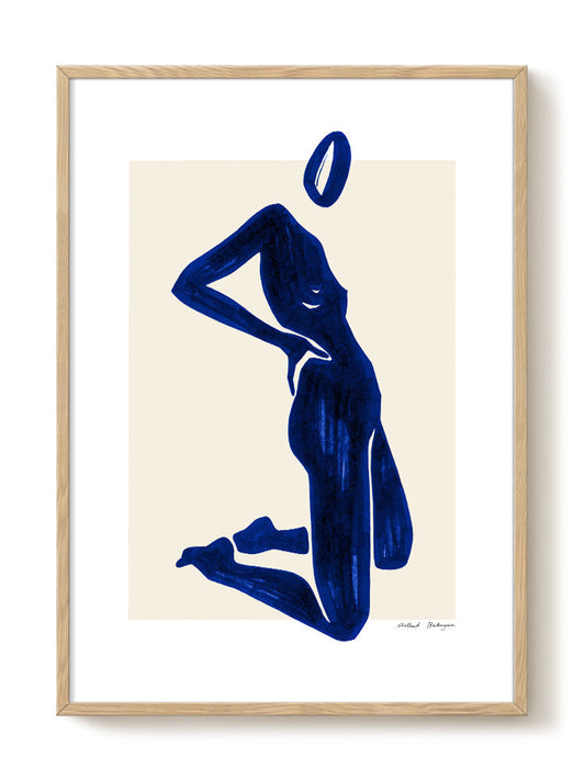 Astrid - Statement blue – modern wall art print, Falcozi Studio