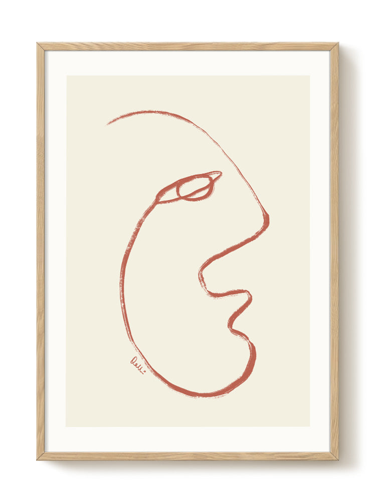 abstract portrait portrait Poster