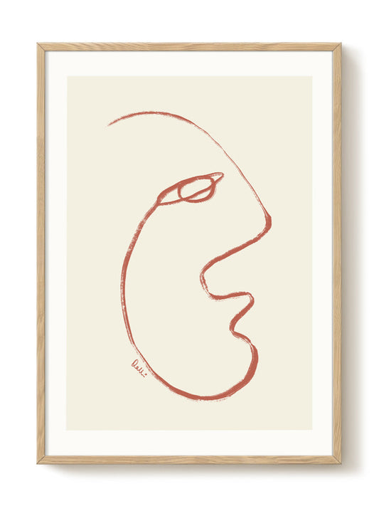 abstract portrait portrait Poster