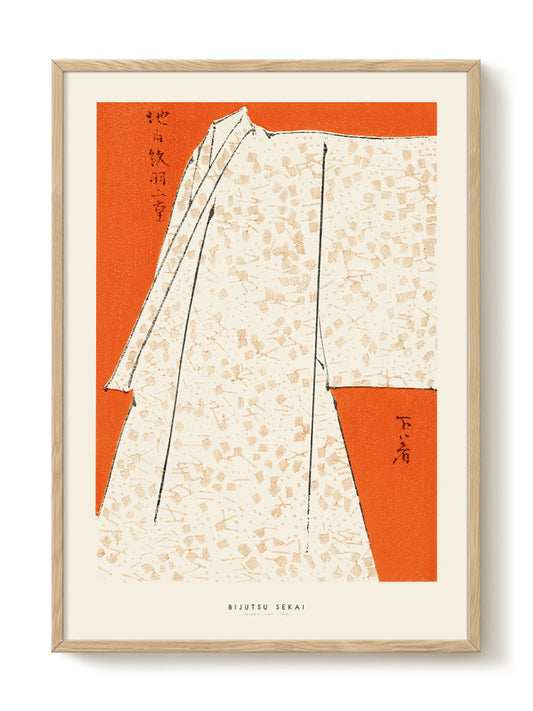 Bijutsu Sekai - Japanese Robe – modern wall art print, Falcozi Studio