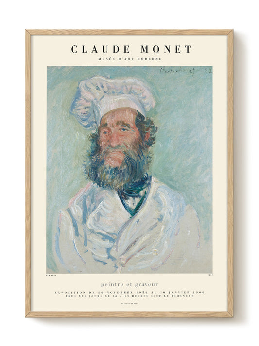Claude Monet - Der Koch – modern wall art print, Falcozi Studio