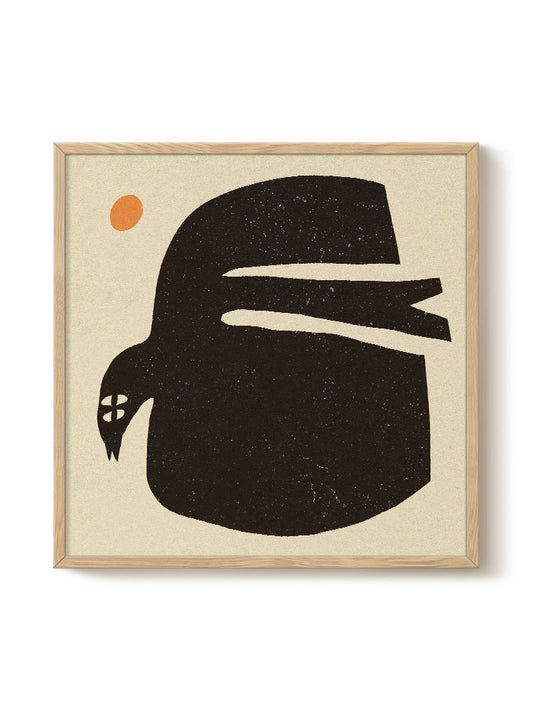 Abstract Birds Print – modern animal wall art, unique design