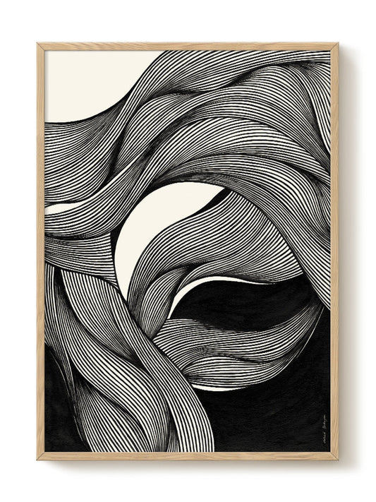 Astrid - Ink Lines III – modern wall art print, Falcozi Studio