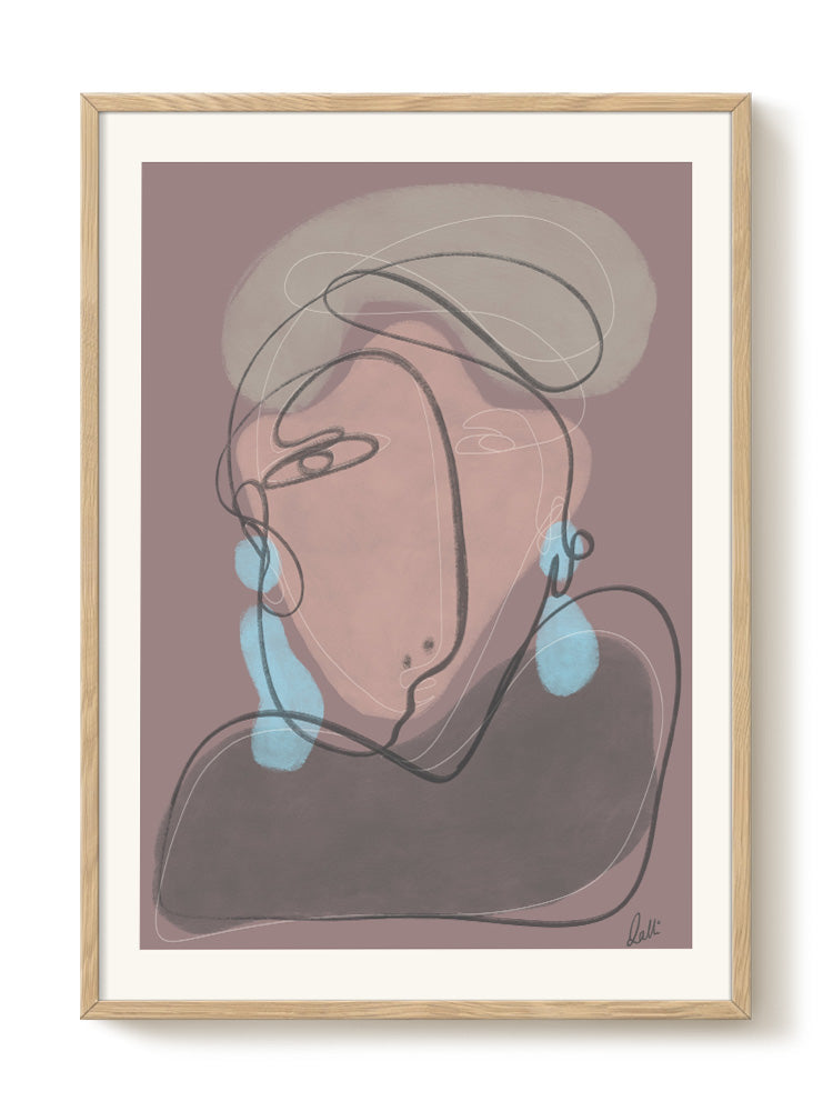 abstract portrait portrait Poster