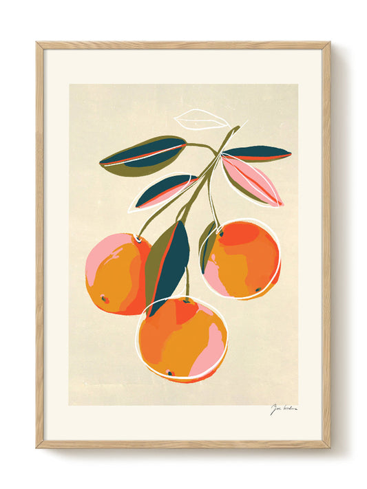 Zoe - Oranges – modern wall art print, Falcozi Studio
