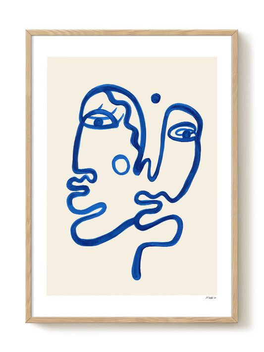 abstract portrait portrait Poster