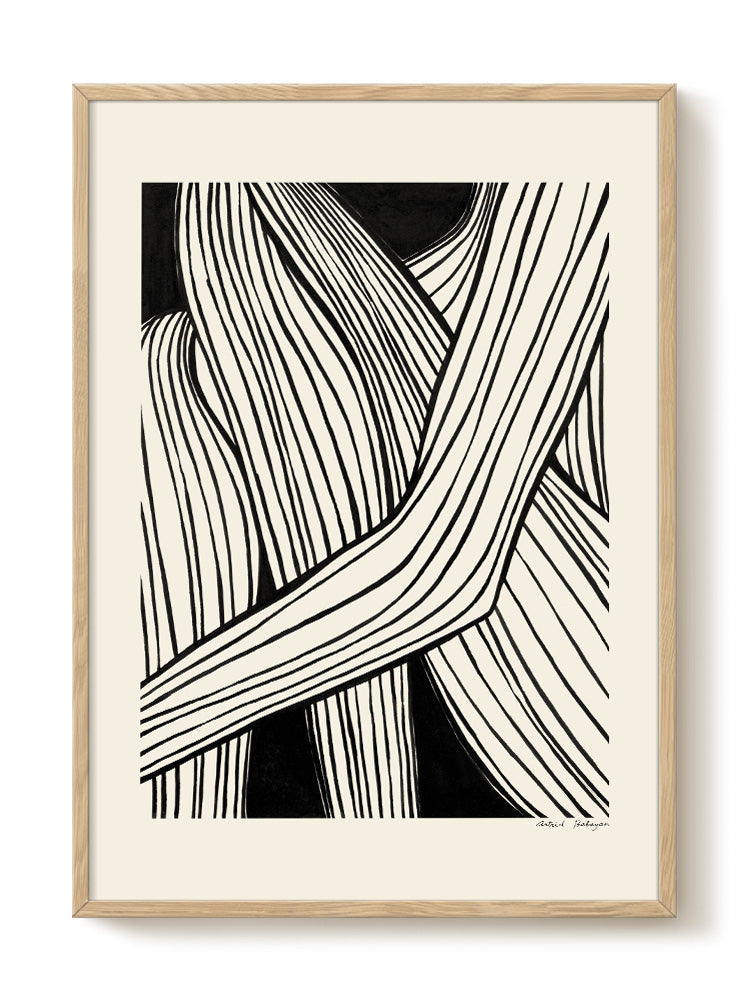 abstract portrait portrait black Poster