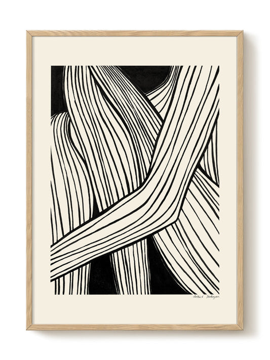 abstract portrait portrait black Poster