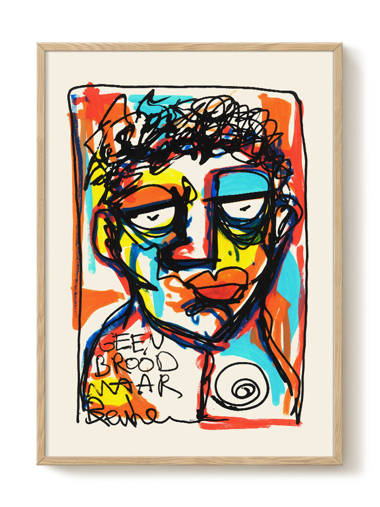 abstract portrait portrait Poster