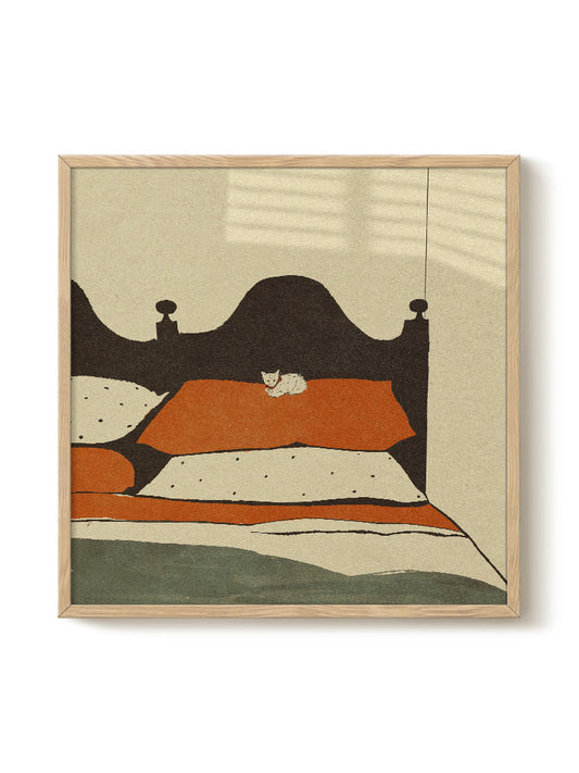 Abstract Birds Print – modern animal wall art, unique design