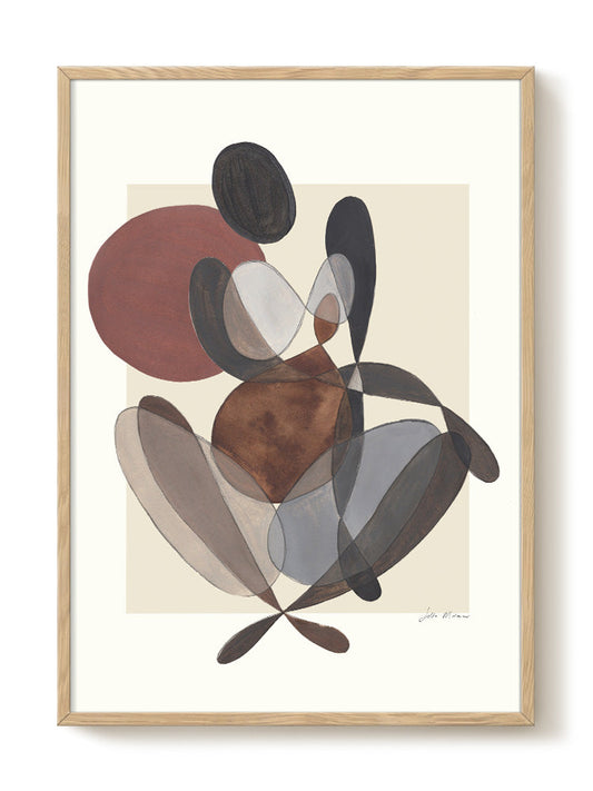 abstract portrait portrait Poster