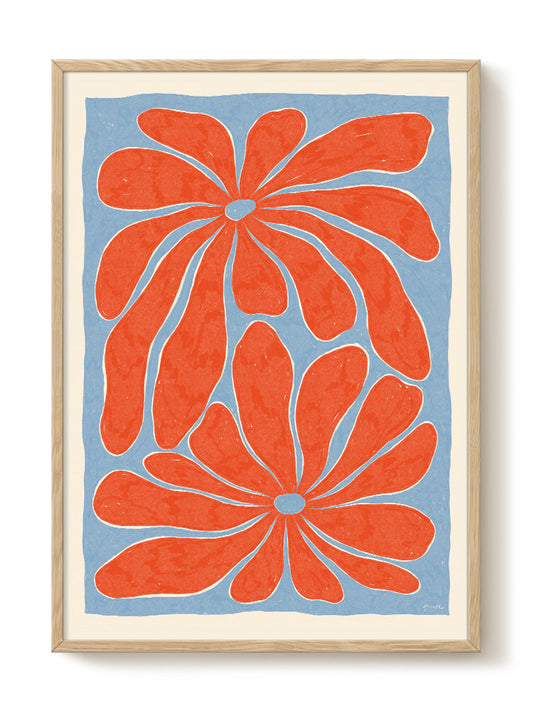 Hanna KL - Magnolia Blue – modern wall art print, Falcozi Studio