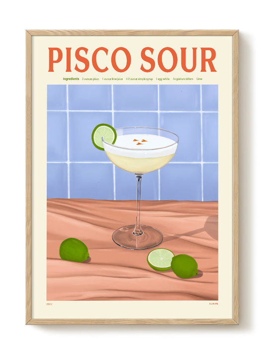 Elin PK - Pisco Sour – modern wall art print, Falcozi Studio