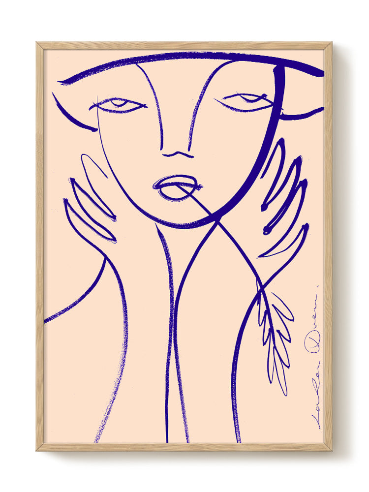 abstract portrait portrait Poster