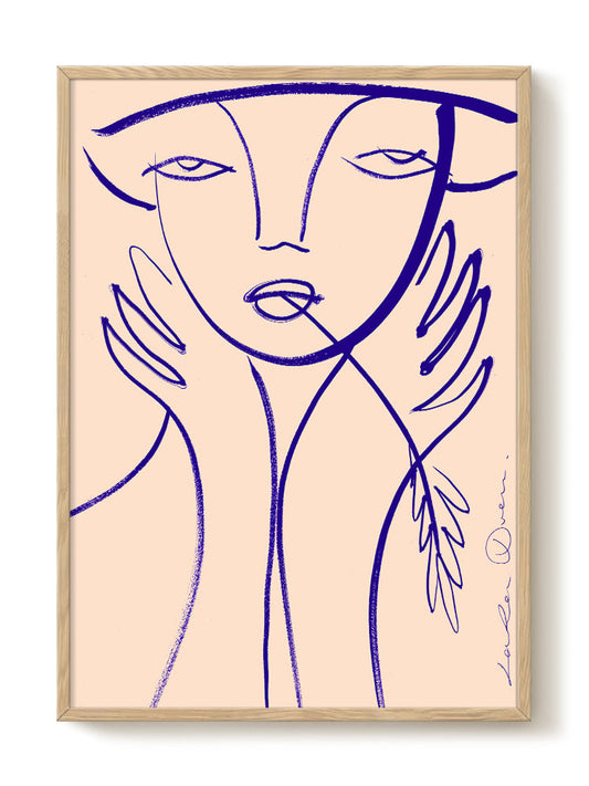 abstract portrait portrait Poster