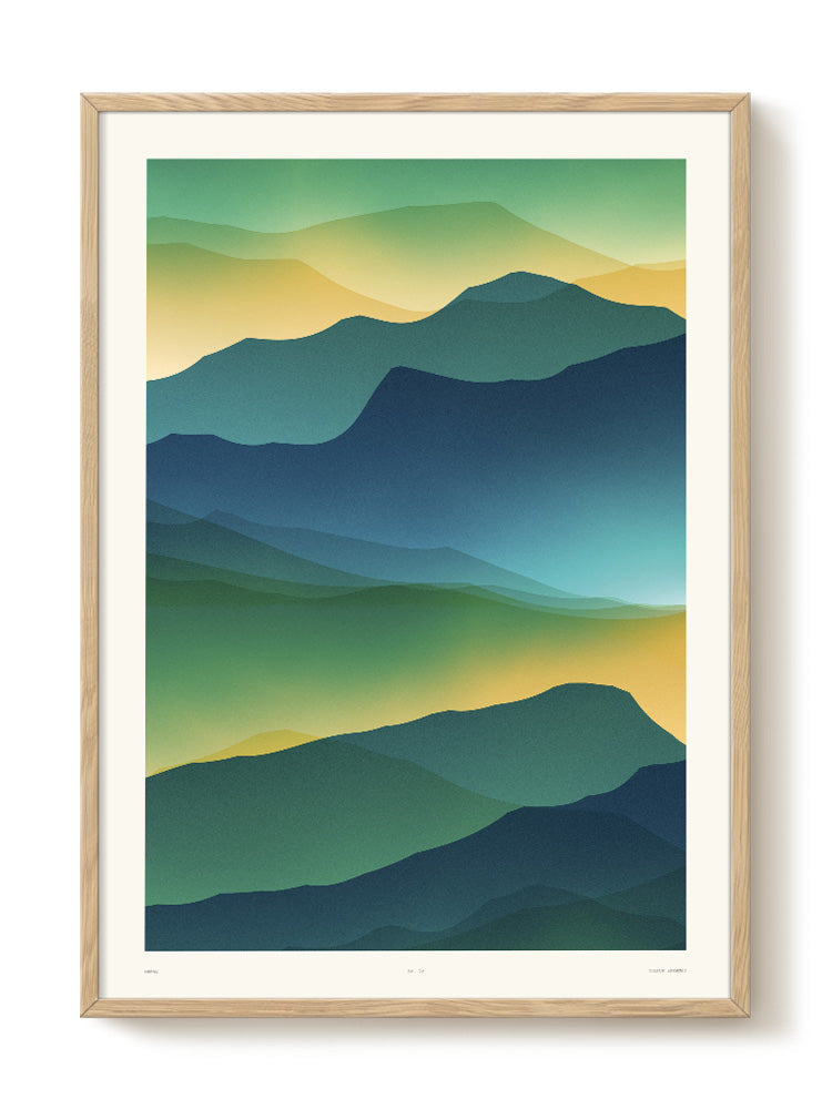 abstract mountain Poster