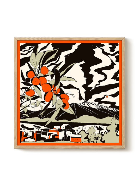 Abstract Birds Print – modern animal wall art, unique design