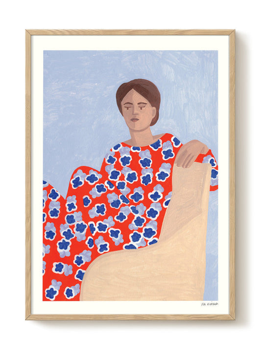 Iga Kosicka - Flower Lady – modern wall art print, Falcozi Studio