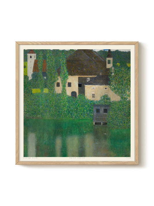 Gustav Klimt  - Water Castle – modern wall art print, Falcozi Studio