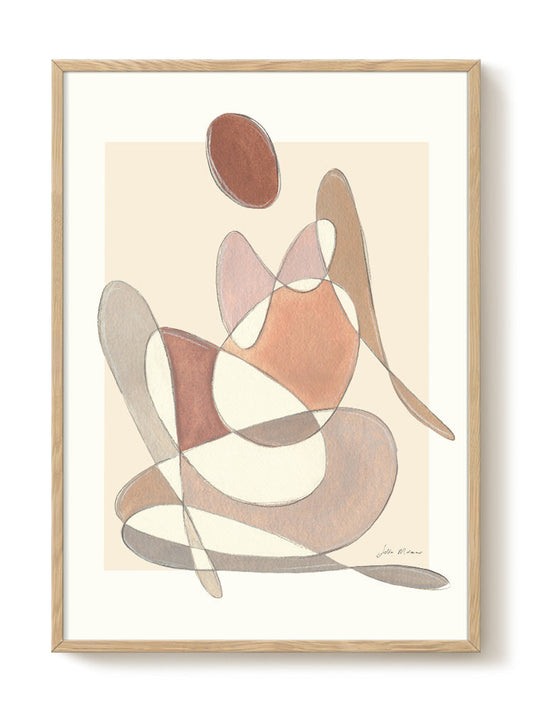 abstract portrait portrait Poster