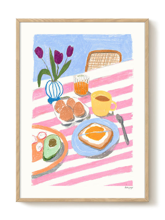 Laura - Marmalade Breakfast – modern wall art print, Falcozi Studio