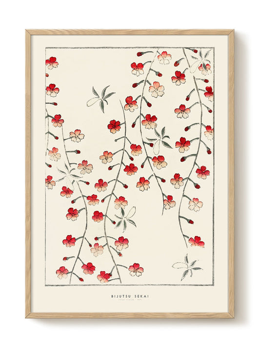 Bijutsu Sekai - Cherry Blossom – modern wall art print, Falcozi Studio
