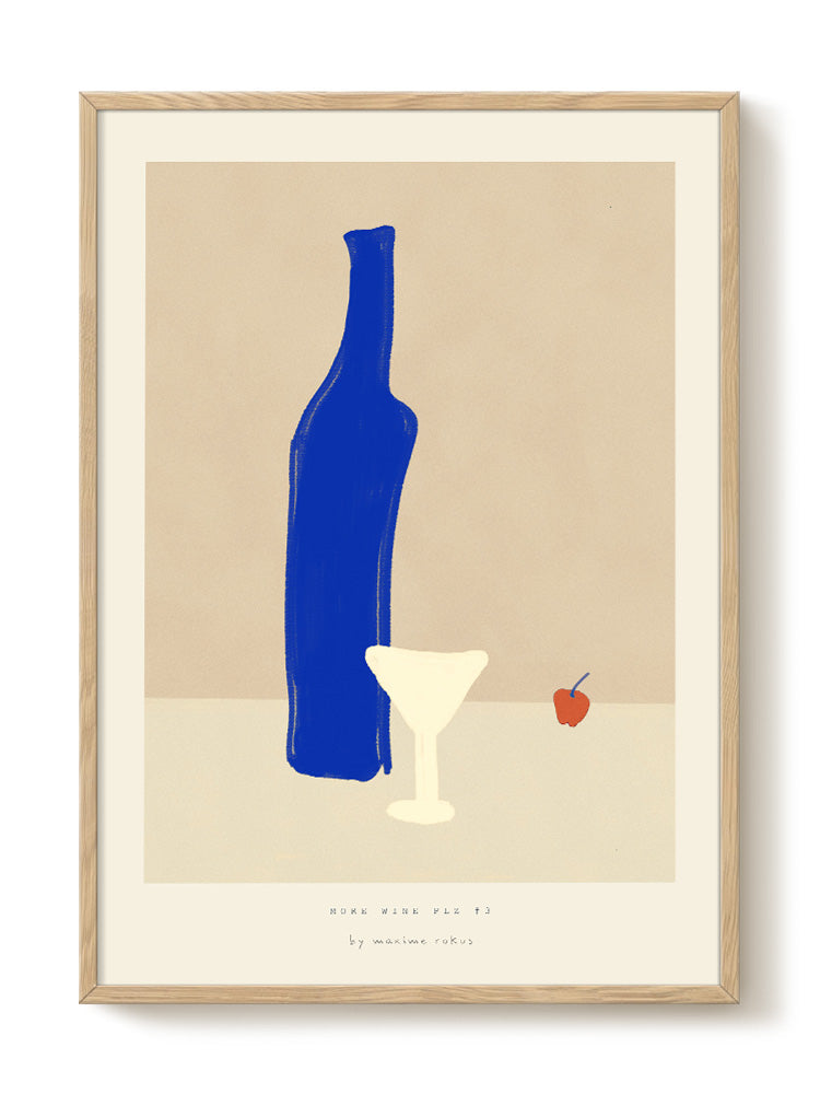 minimalist food portrait Poster